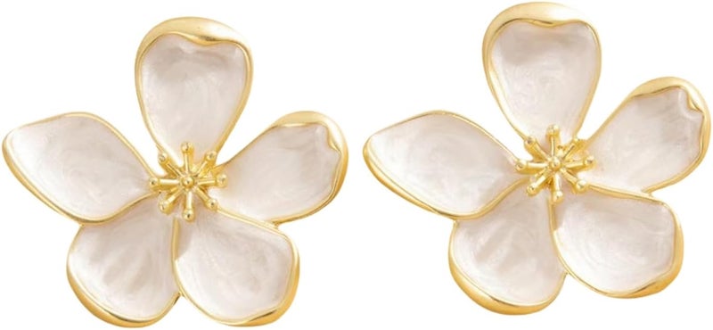 EXPHAIN Irregular Petal Earring For Women Stainless Steel Unique Statement Flower Dangle Earrings Trendy Jewelry Gift - Image 1
